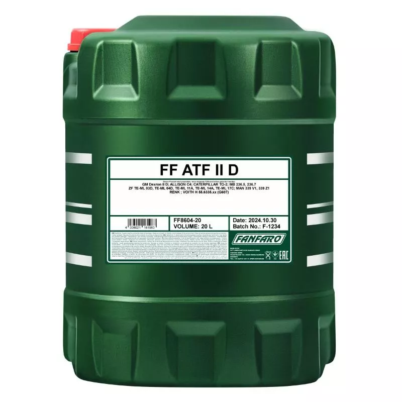 Масло трансмиссионное минеральное FANFARO ATF DII 8604 20 л